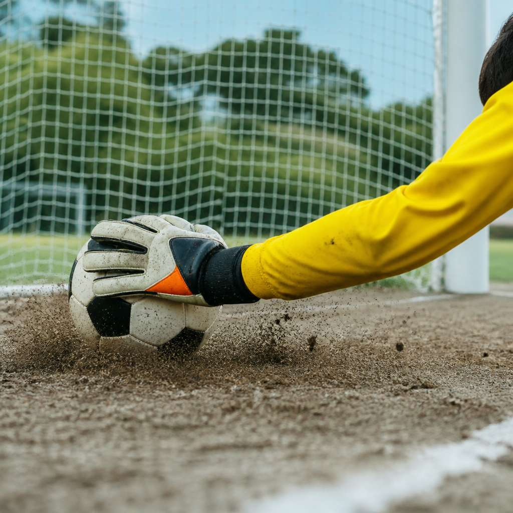 サッカーGKセービング 低いボールを止め切る極意