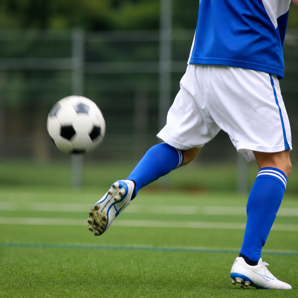 サッカーのトラップが体から離れる原因と直し方