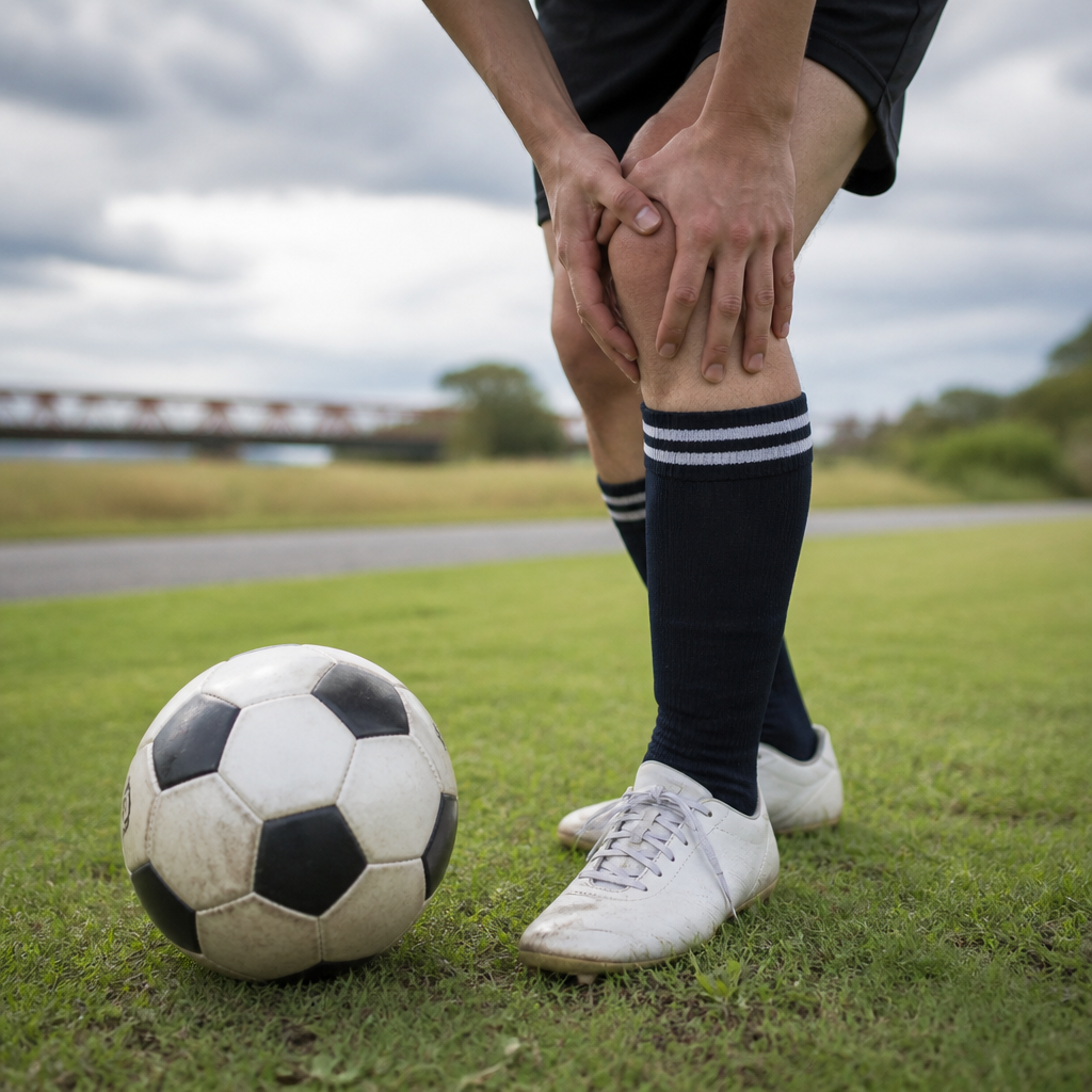 サッカーで膝が痛い時の練習を休む目安