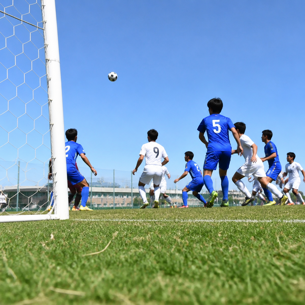 サッカーのクロスに合わせる動き方とFW/MFの決定機創出術