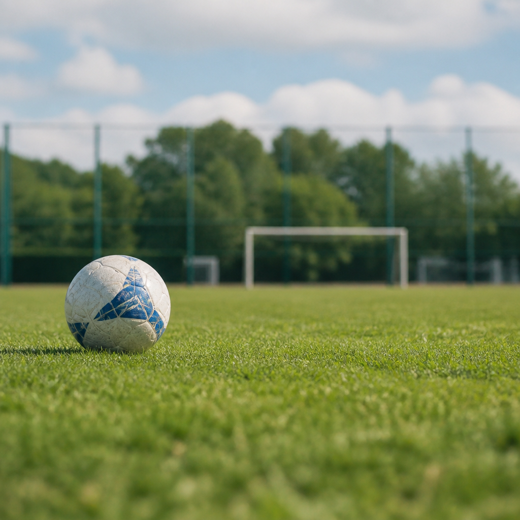 サッカーロングキックの低い弾道の蹴り方、伸びる弾速と精度を両取り