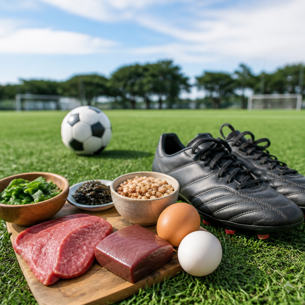 サッカー貧血予防の食べ物で走り切る鉄分戦略