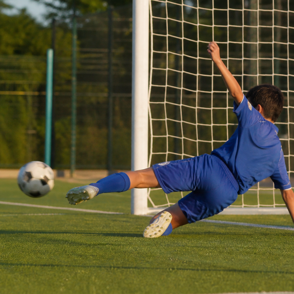 サッカー高校生のシュートブロック上達のコツ：ケガせず決定機を消す